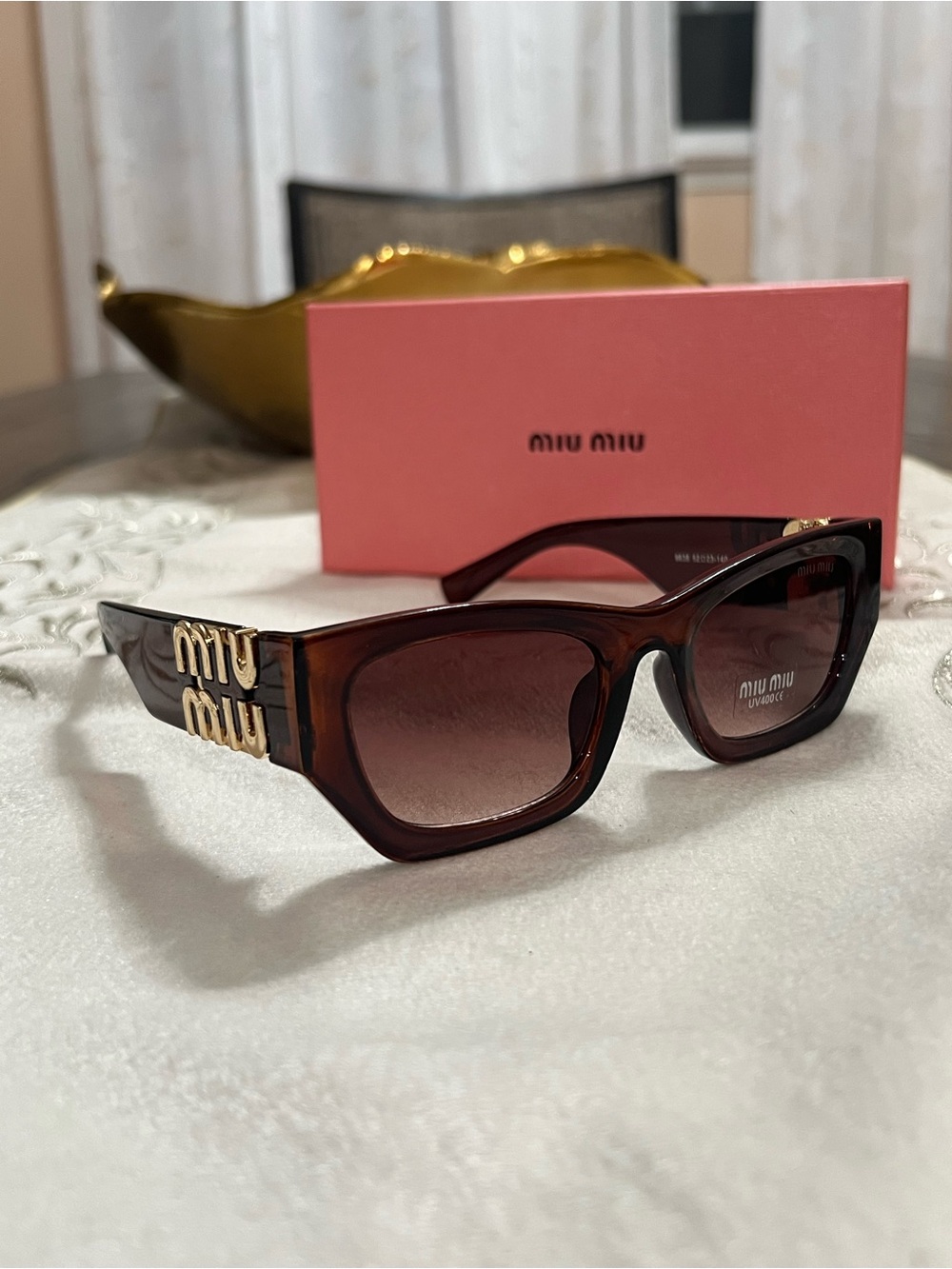 Miu Miu Brown Tortoiseshell Sunglasses